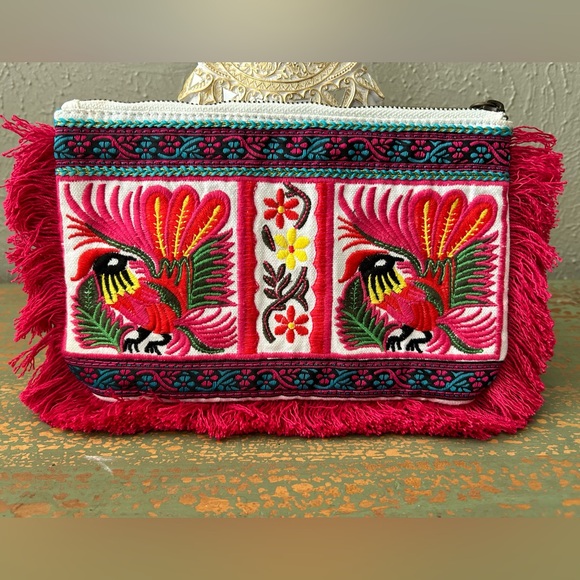 Limited Edition Handbags - Limited Edition Clutch Bag, Multicolor, embroidered